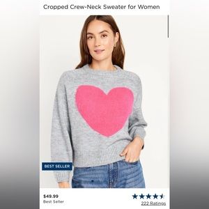 BRAND NEW - Old Navy - Cropped Crew-Neck Sweater for Women